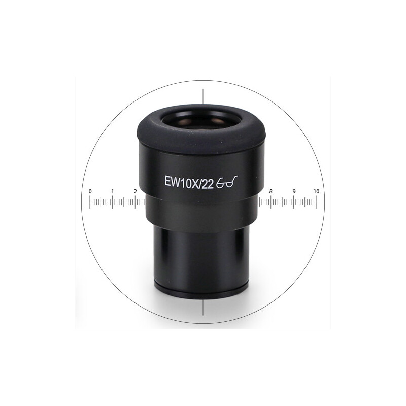 Euromex Measuring eyepiece IS.6210-CM, WF 10x / 22,10/100 microm., crosshair, Ø 30mm (iScope)