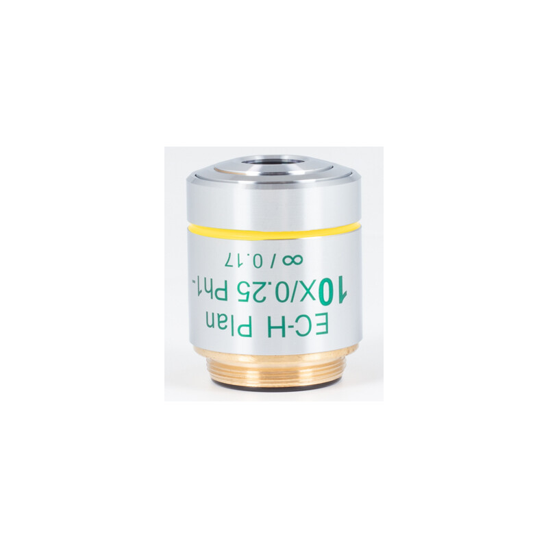 Motic Objetivo 10X / 0.25, wd 17.4mm, CCIS, EC-H PLPH, e-plan, neg. phase, infinity, S (BA410E, BA310)