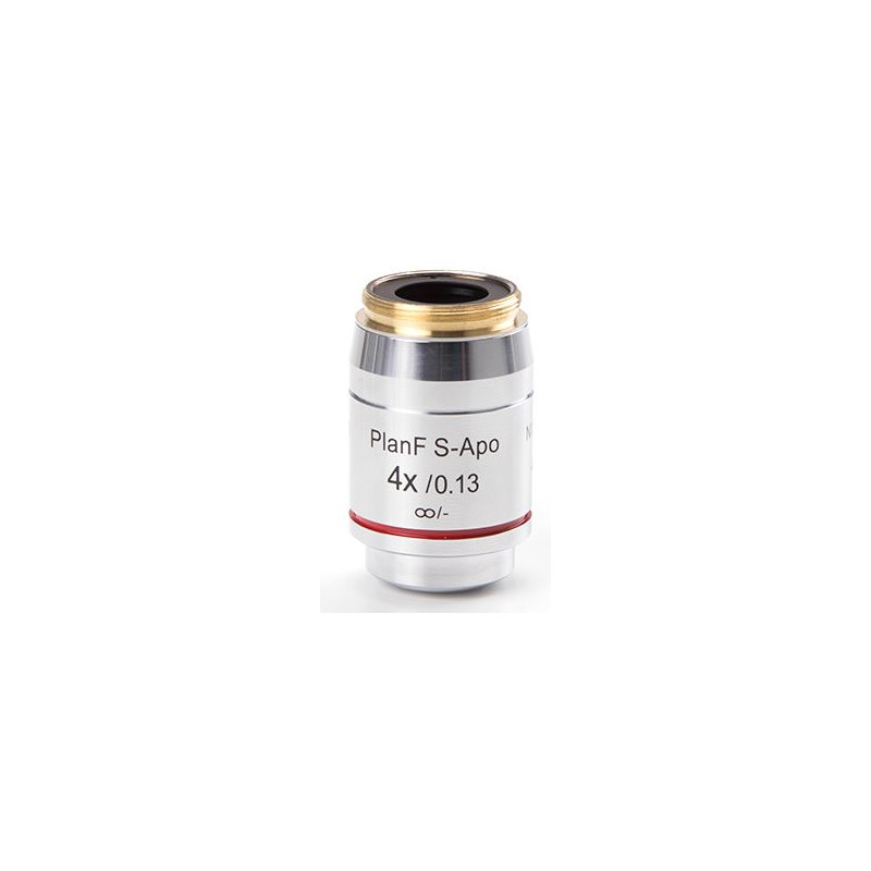 Euromex Objetivo DX.7304, 4x/0.13, wd16,5 mm, PLFi APO, plan, semi-apochromatic, fluarex, infinity (DelphiX)