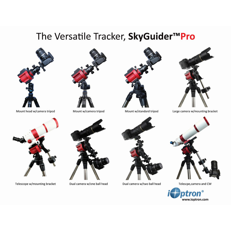 iOptron Mount SkyGuider Pro set with polar wedge