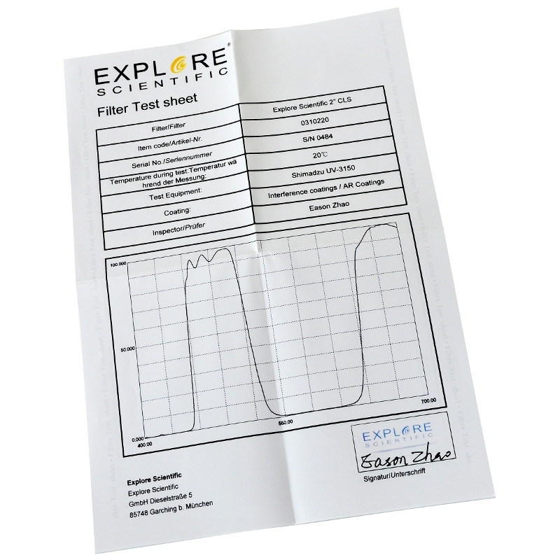 Explore Scientific Filters 2" CLS filter