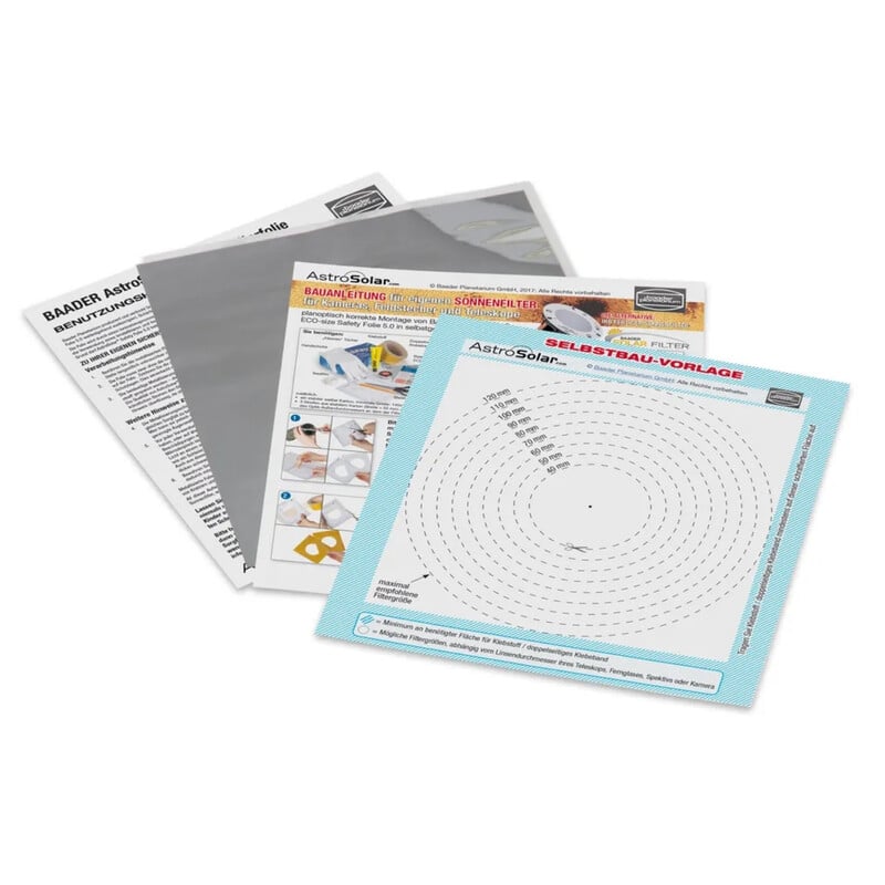 Baader Lámina filtrante AstroSolar® ECO-size Safety, OD 5,0, 140 x 155 mm