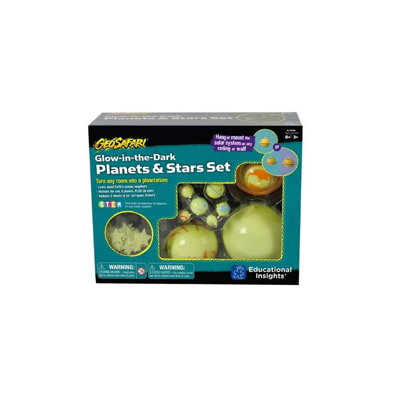 Learning Resources GeoSafari® Glow-in-the-Dark Planets & Stars Set