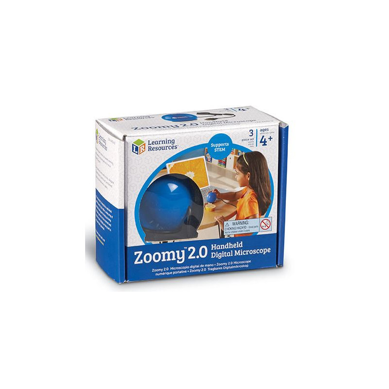 Learning Resources Zoomy 2.0 Handheld Digital Microscope (Blue)