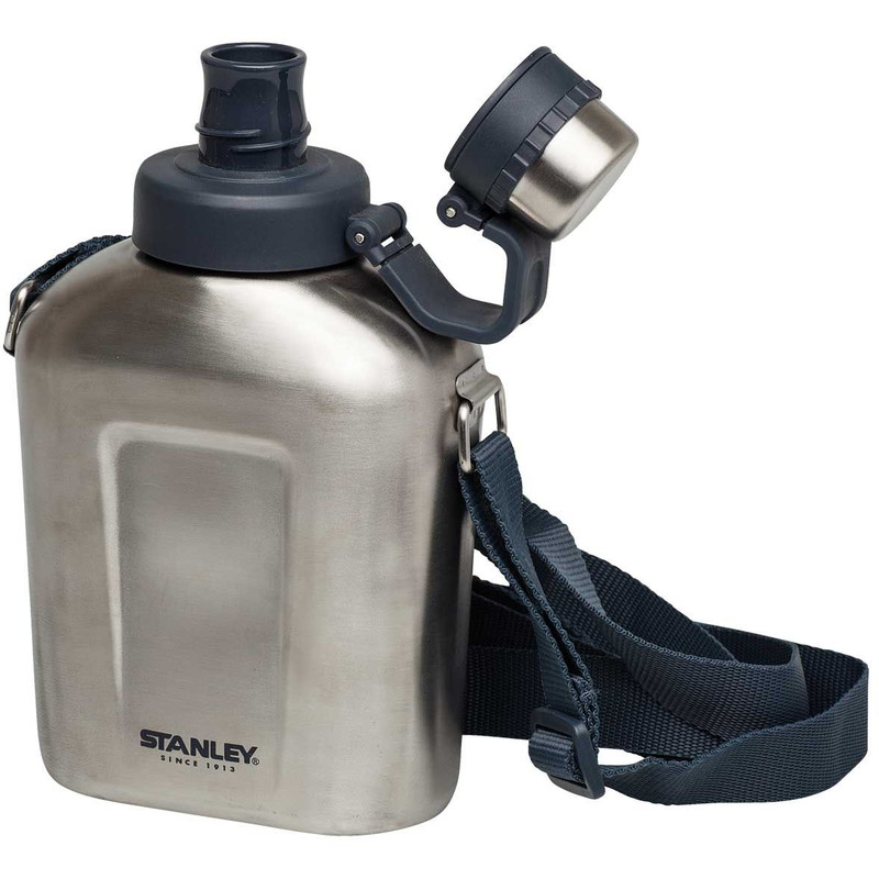 Stanley 18/8 Adventure Stainless Steel Canteen with Shoulder Strap