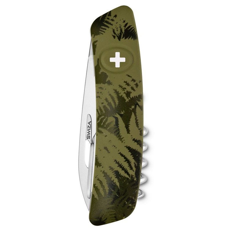 SWIZA Knives C01 Swiss Army Knife, SILVA Camo Fern khaki