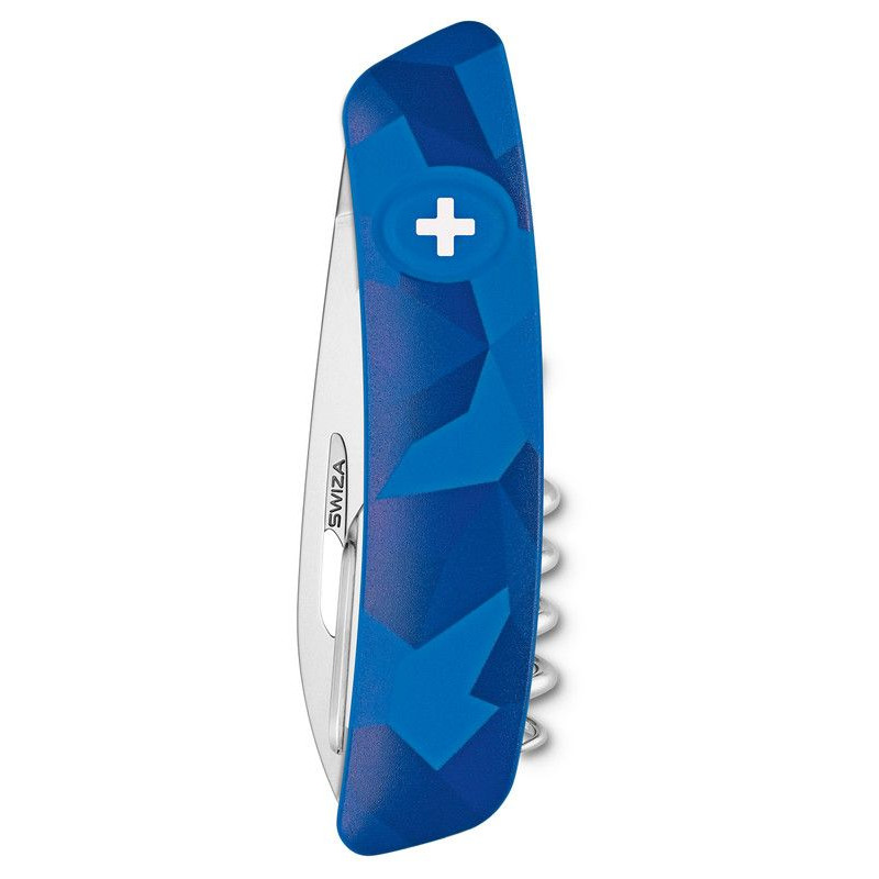 SWIZA Knives C01 Swiss Army Knife, LIVOR Camo Urban Blue