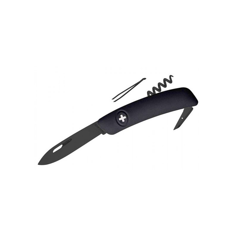 SWIZA Knives D01 Swiss Army Knife, ALLBLACK