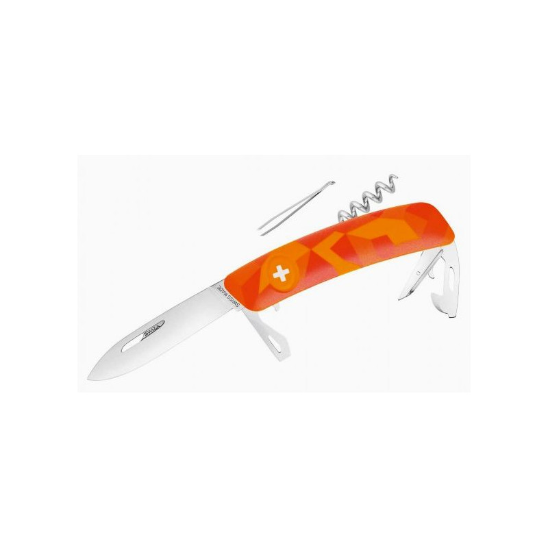 SWIZA Messen Zwitsers zakmes C03, LUECO Camo Urban oranje