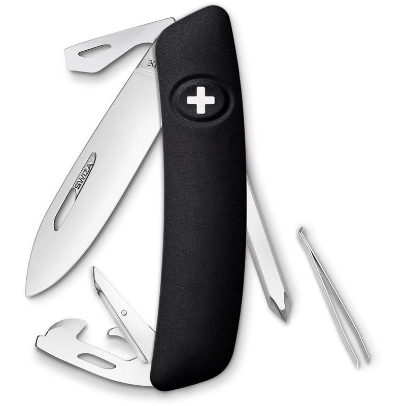 SWIZA Cuchillos Navaja suiza D04, negro