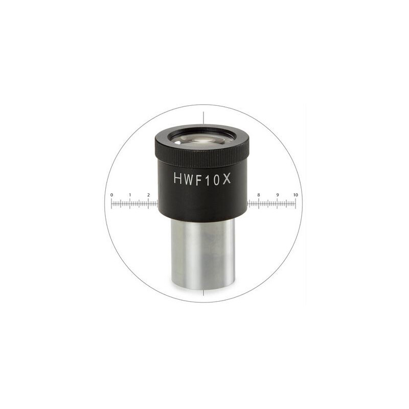 Euromex Measuring eyepiece BS.6010-CM, HWF 10x/20 mm with 10/100 micrometer and cross hair for Ø 23 mm tube (bScope)