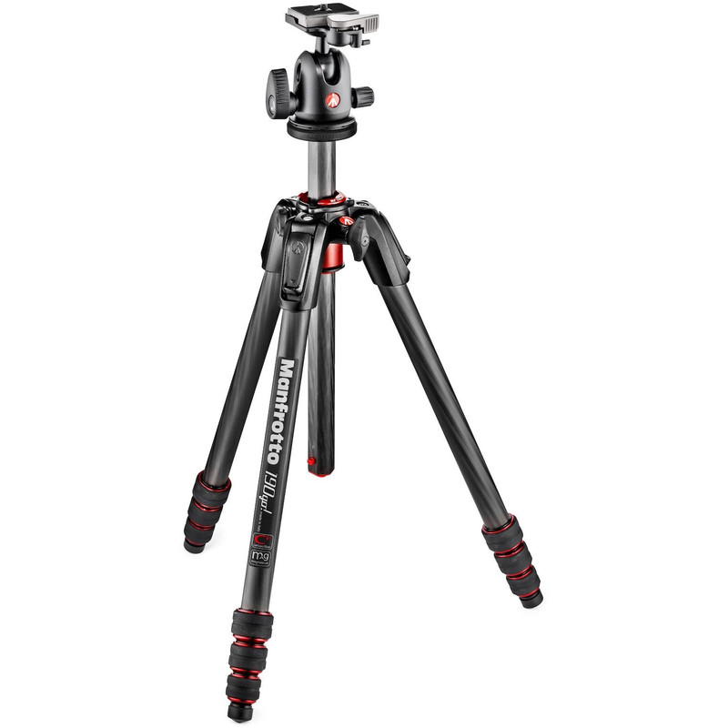 Manfrotto Carbon statief MK190GOC4TB-BH, met balhoofd, 4 segmenten