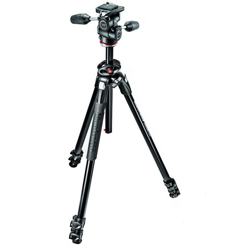 Manfrotto Aluminium tripod MK290DUA3-3W with 3-way tilt unit