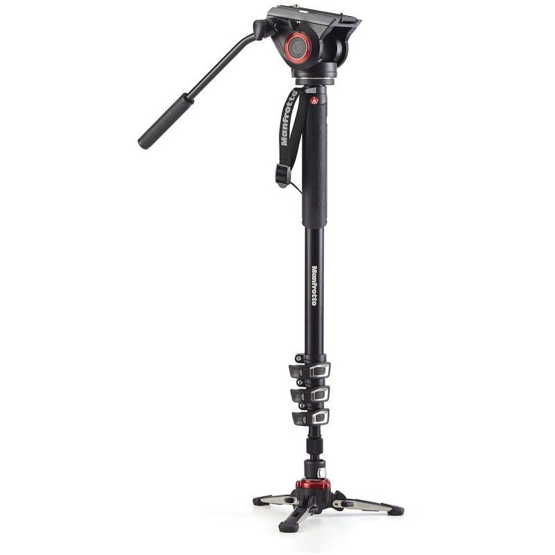 Manfrotto Aluminium monopod MVMXPRO500 tripod with fluid tilt head