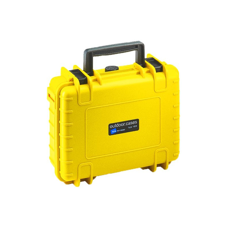 B+W Type 1000 case, yellow/foam lined