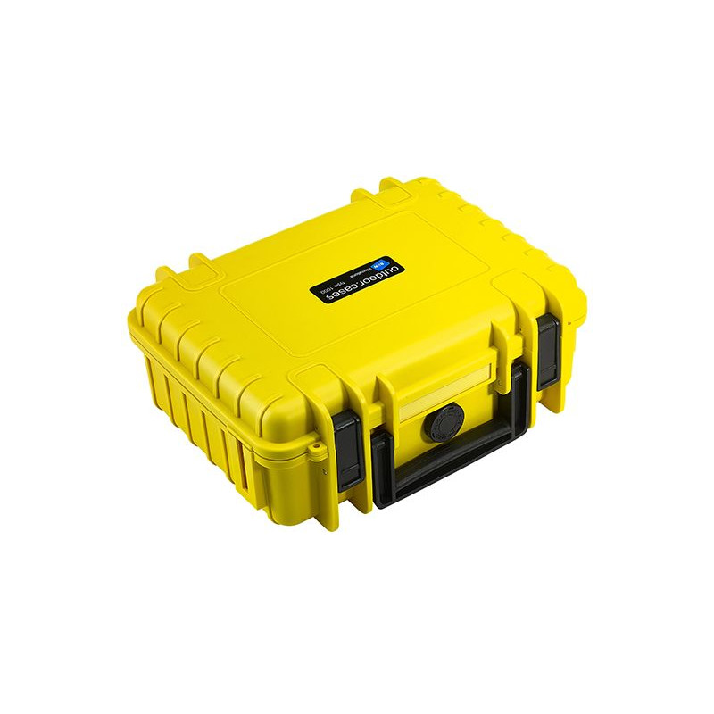 B+W Type 1000 case, yellow/foam lined