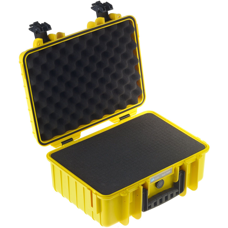B+W Type 4000 case, yellow/foam lined