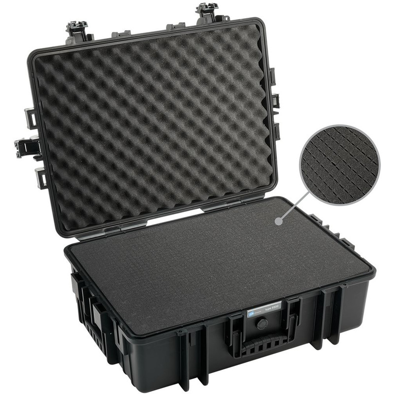 B+W Type 6500 case, black/foam lined