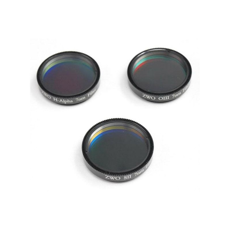 ZWO Filters 1.25" filter set: H-alpha, SII, OIII