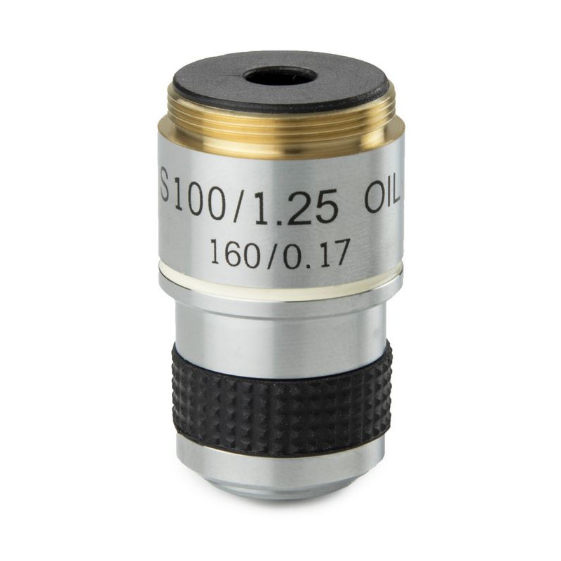 Euromex 100X/1.25" achro, sprung, parafocal microscope objective, 35mm, MB.7000 (MicroBlue)