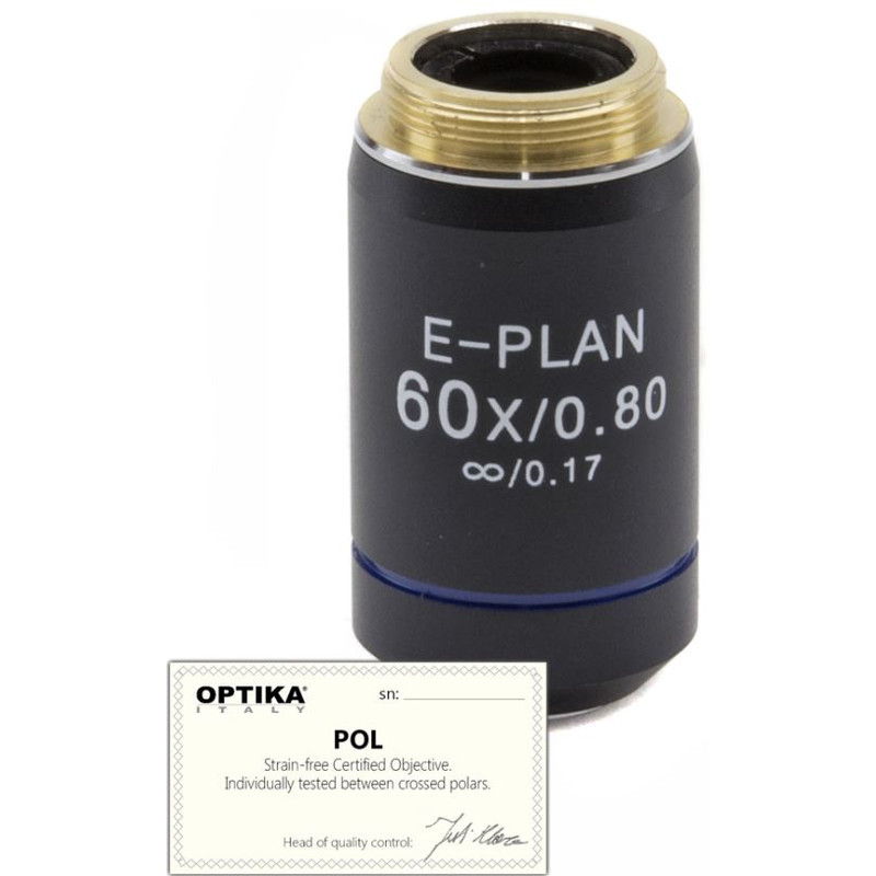 Optika Objetivo 60x/0.80, infinity, plan, POL,  (B-383POL), M-149P