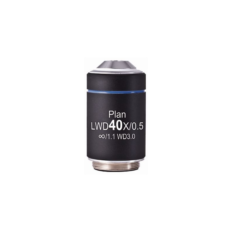 Motic Objetivo LWD PL, CCIS, plan, achro, 40x/0.5, w.d.3.0mm (AE2000)