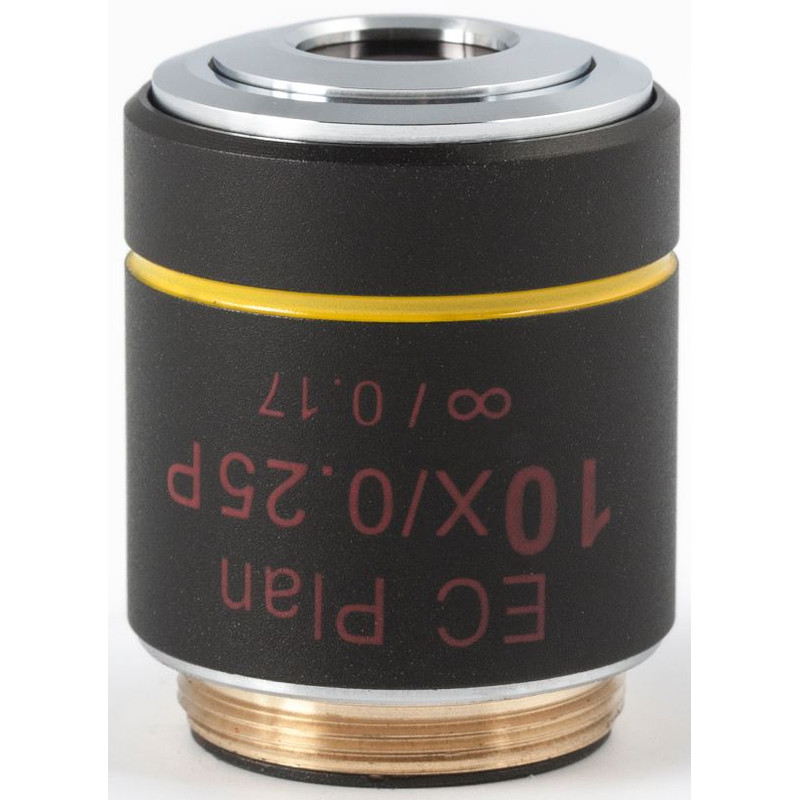 Motic Objetivo EC PL P, CCIS, plan achro, (spannungsfrei), 10x/0.25, w.d.17.4mm (BA-310 POL)
