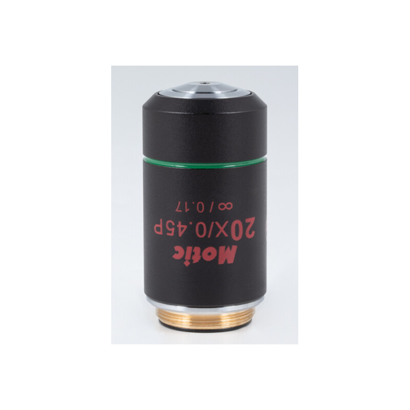 Motic Objetivo EC PL P, CCIS, plan achro, (spannungsfrei) 20x/0.40, w.d. 0.9mm (BA-310 POL)