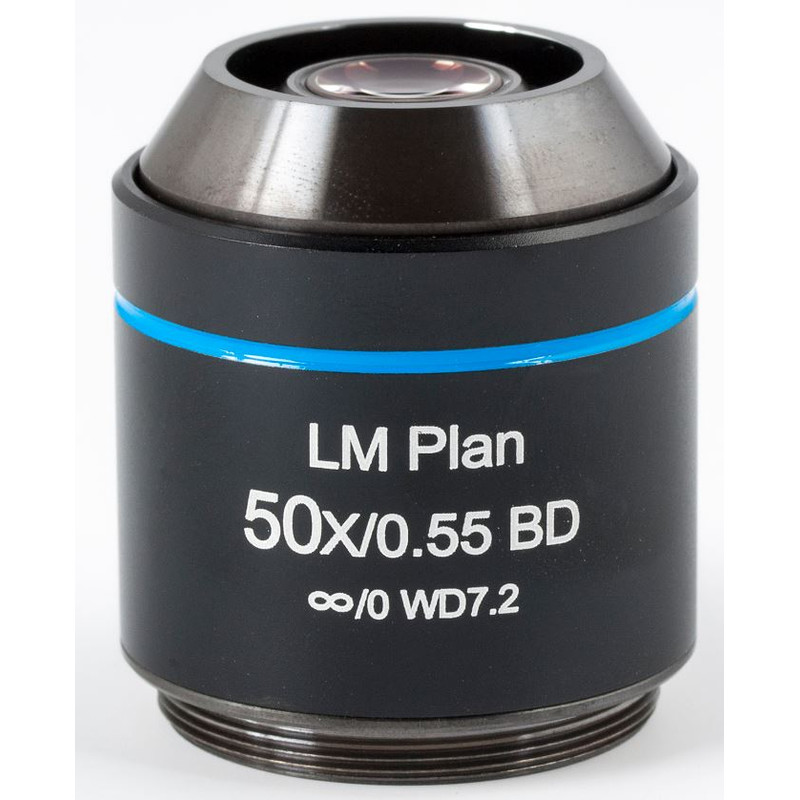 Motic Objetivo LM BD PL, CCIS, LM, plan, achro, BD, 50x/0.55, w.d.7.2mm (AE2000 MET)