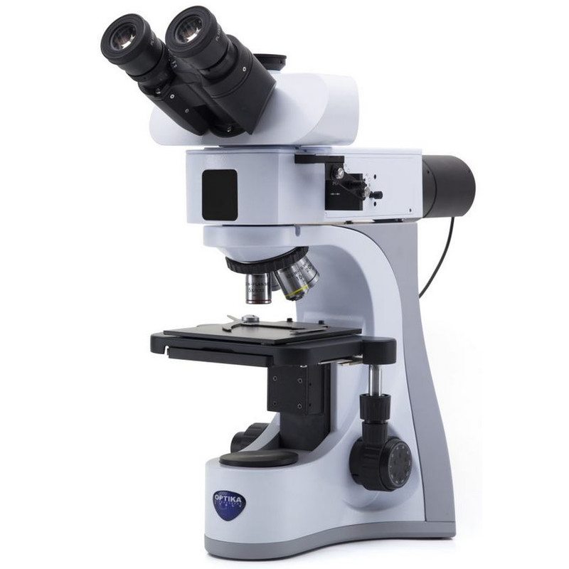 Optika Microscope B-510MET, metallurgic, incident, trino, IOS W-PLAN MET, 50x-500x, EU