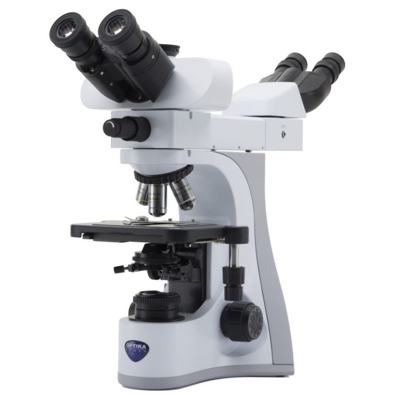 Optika Microscope B-510-2F, discussion, trino, 2-head (face-to-face), IOS W-PLAN, 40x-1000x, EU