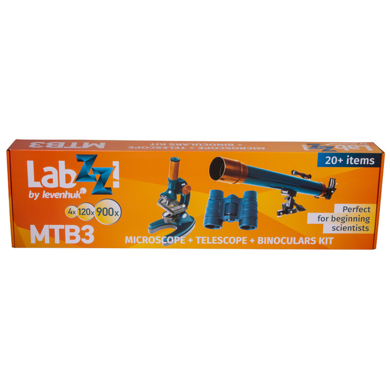 Levenhuk LabZZ MTB3 set: telescope, microscope and binoculars