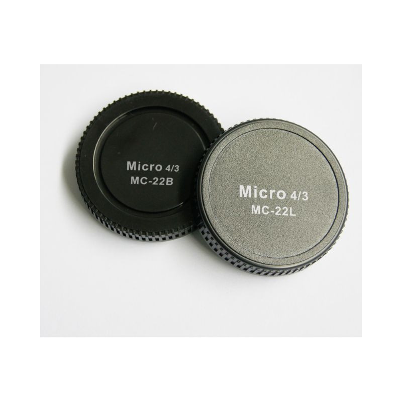 Pixel Stofkappen Lens Rear Cap MC-22B + Body Cap MC-22L voor Micro Four Thirds