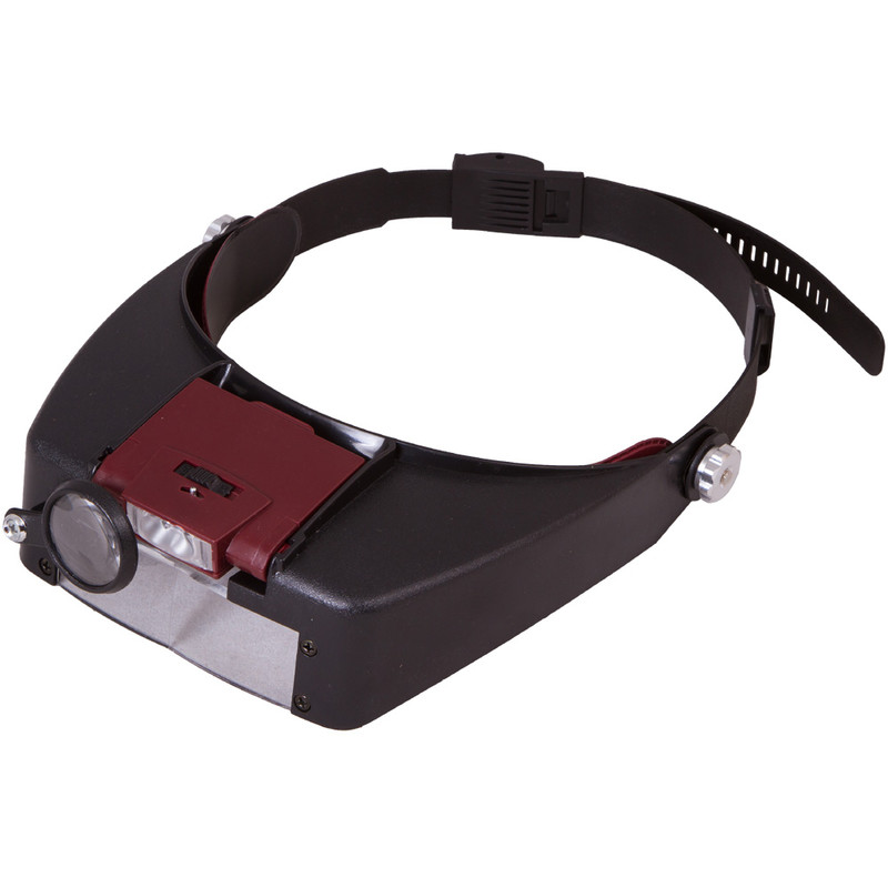 Headband Magnifier With Light 2 LED Lamps + 4 Lenses