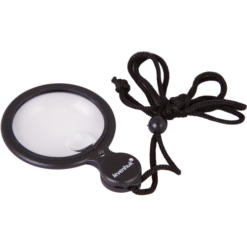 2pcs Neck Hanging/Desktop Loupe 2 LED Hands Free Lighted Reading