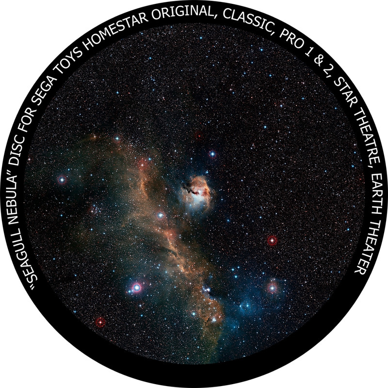 Redmark Disc for the Sega Homestar Planetarium - Seagull Nebula