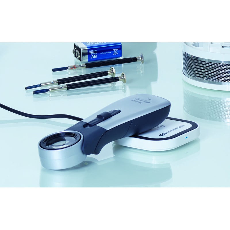 Schweizer Magnifying glass Tech-Line Induktion, 4500K, 8x, Ø30mm, aplanatisch