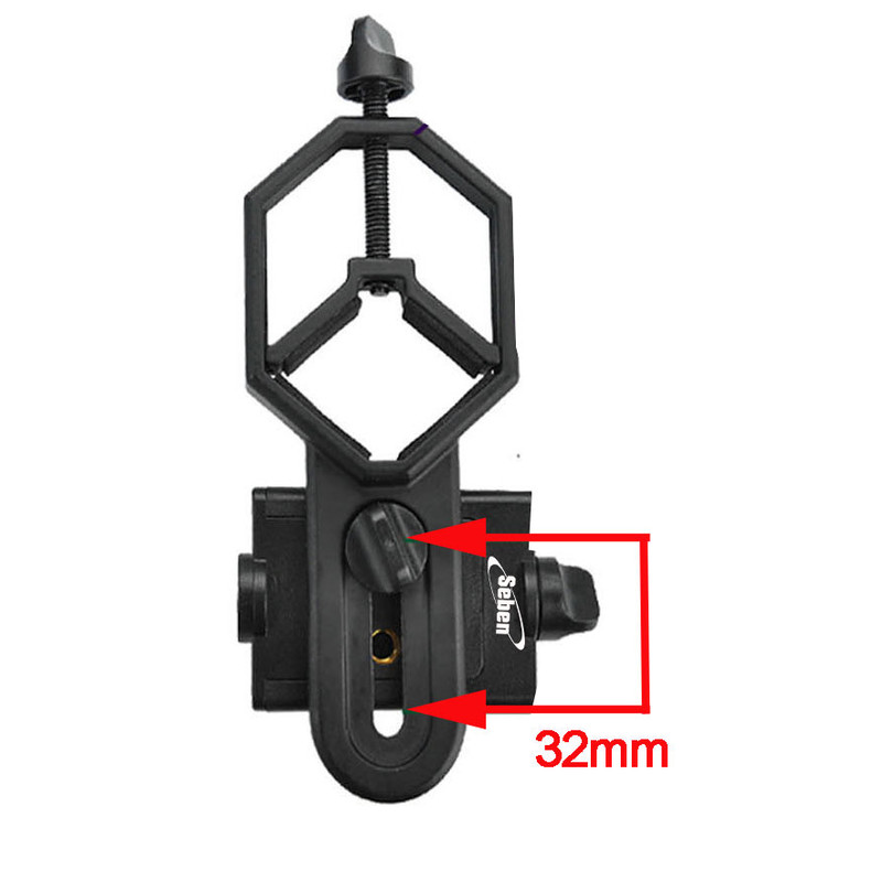 Seben Universal Smartphone Adapter voor mobiele telefoon DKA5 voor telescoop, spotting scope, monoculair
