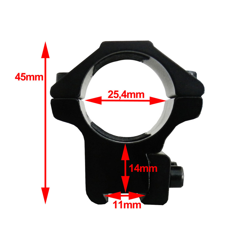 Seben RSM10 richtkijkermontering (Ø 25,4 mm (1 inch)) met rail (11 mm)