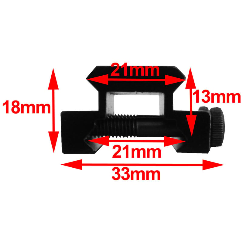 Seben Slitta Picatinny 21mm Rialzo Attacco Ottica Rifle Scope Mount RSM15