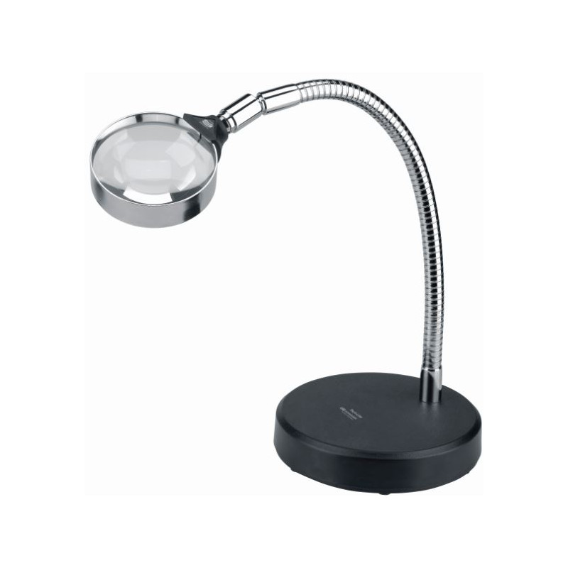 Schweizer Magnifying glass Work stand magnifier, table stand, 3x/Ø75mm, biconvex