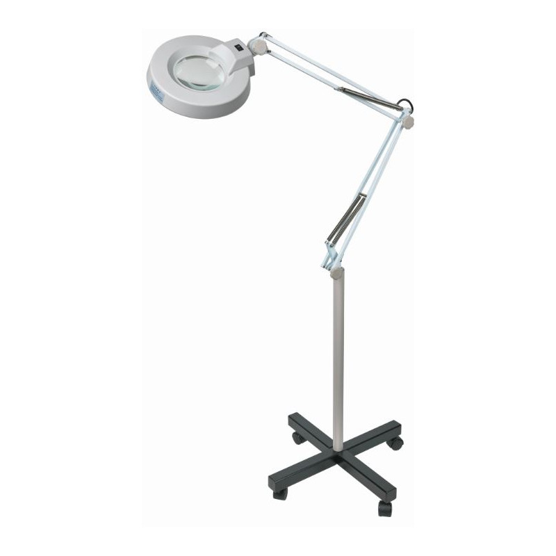 Schweizer Vergrootglazen Vergrootglas schaararm rolvoet, 2x/Ø125mm, biconvex, 22W