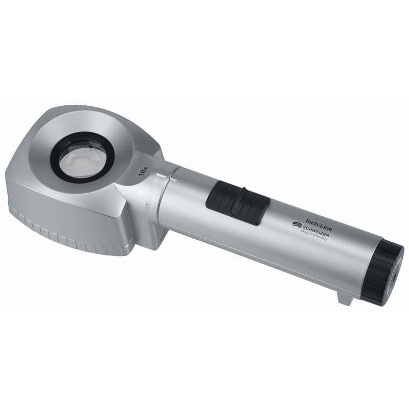 Schweizer Lente di ingrandimento da tavolo Tech-Line 6500K, 10x, Ø30mm, aplanare