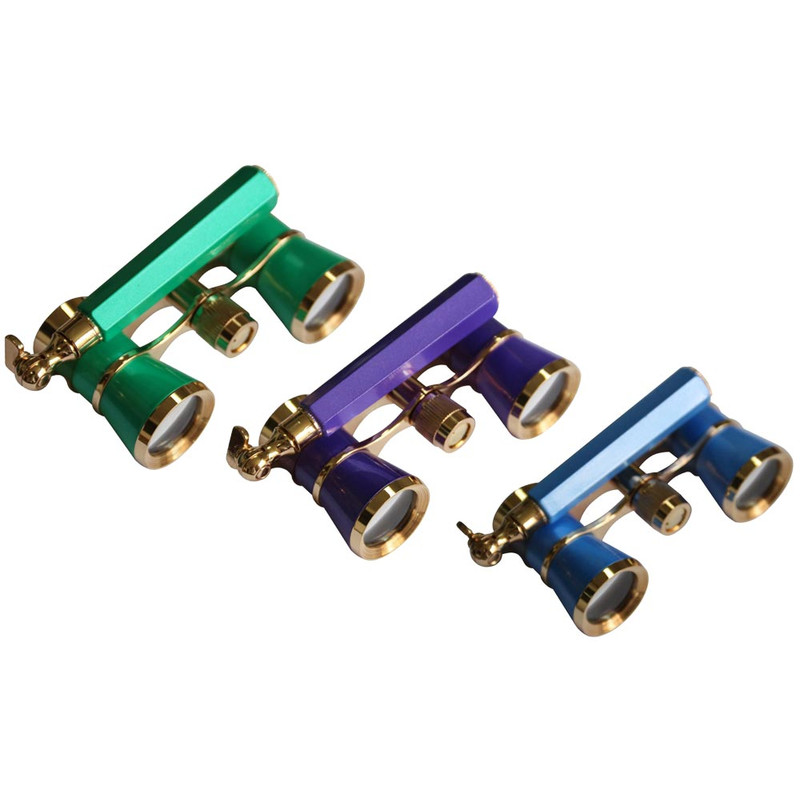 Levenhuk Toneelkijker Broadway 3x25 blauw met lorgnette