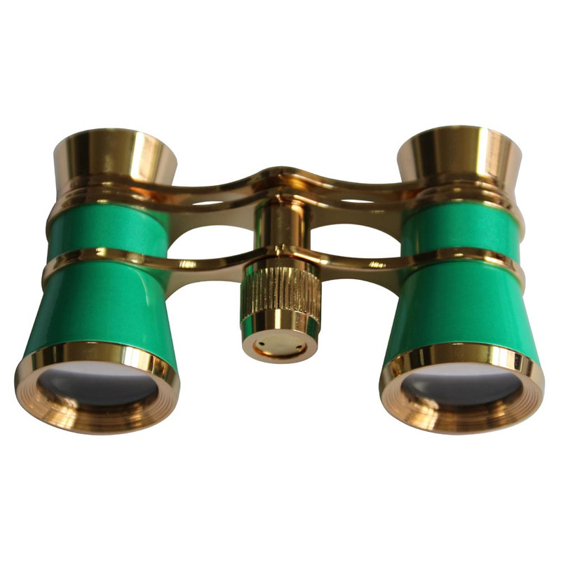 Levenhuk Opera glasses Broadway 3x25 green with chain and LED light