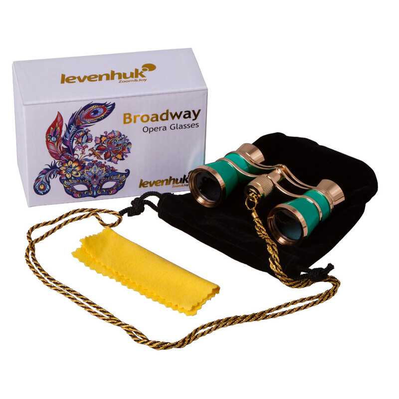 Levenhuk Toneelkijker Broadway 3x25 groen met ketting en LED-licht