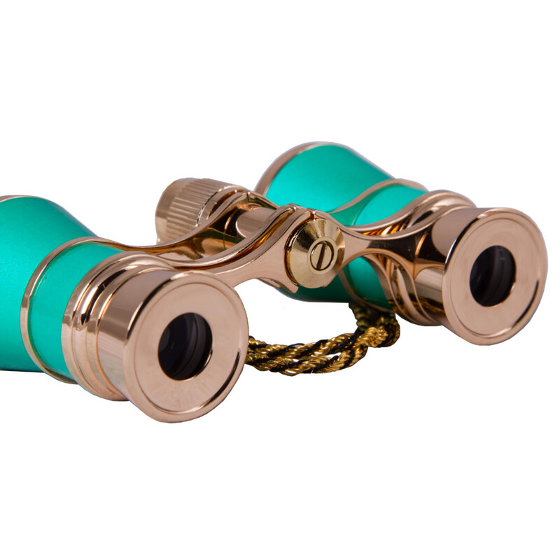 Levenhuk Opera glasses Broadway 3x25 green with chain and LED light