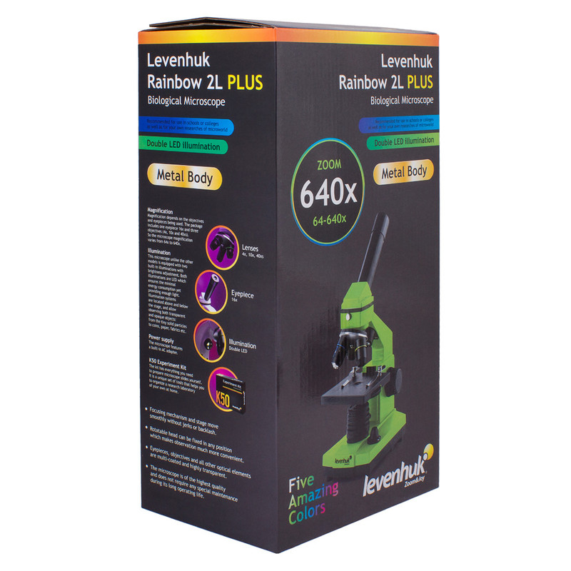 Levenhuk Microscope Rainbow 2L Plus Lime