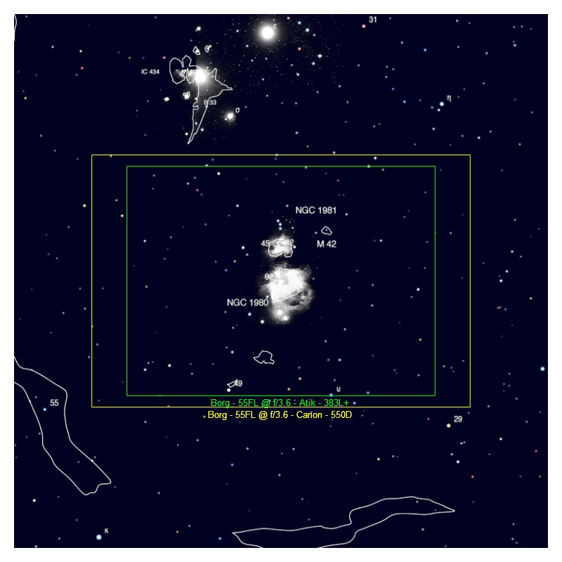 BORG Apochromatic refractor AP 55/200 55FL OTA Set