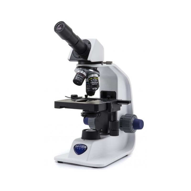 Optika Microscoop B-153R-PL, plat, mono, oplaadbare batterij, 40x-600x